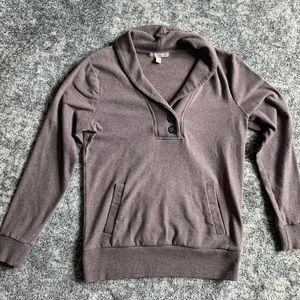 Banana Republic Cowl Neck Button Sweater with Pockets